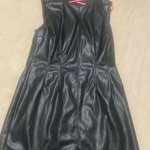 Abercrombie faux leather dress